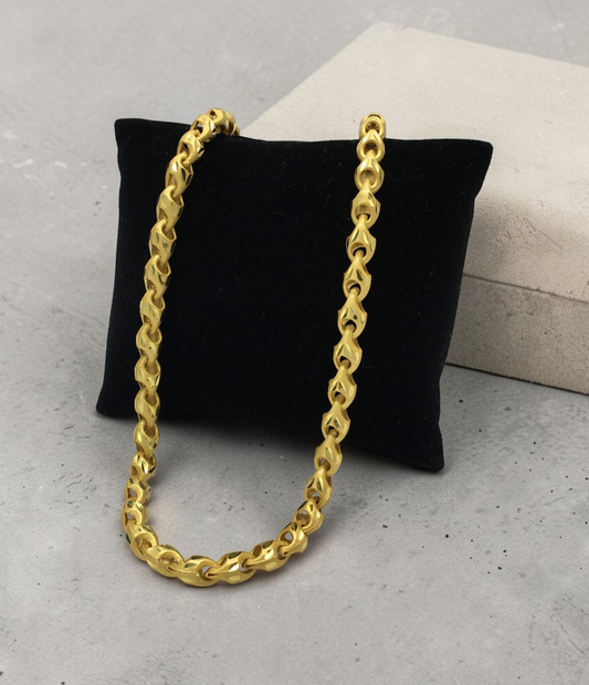 CLASSIC CURVE LINK MICRO GOLD MEN’S CHAIN
