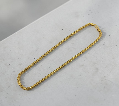 CLASSIC CURVE LINK MICRO GOLD MEN’S CHAIN