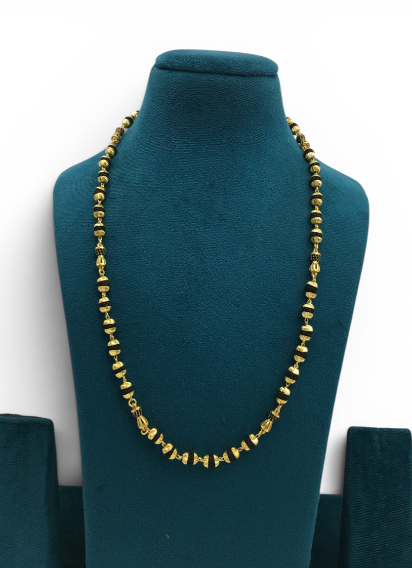CLASSIC RUDRAKSH BEAD MICRO GOLD MEN’S MALA