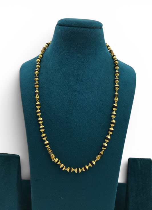 CLASSIC RUDRAKSH BEAD MICRO GOLD MEN’S MALA