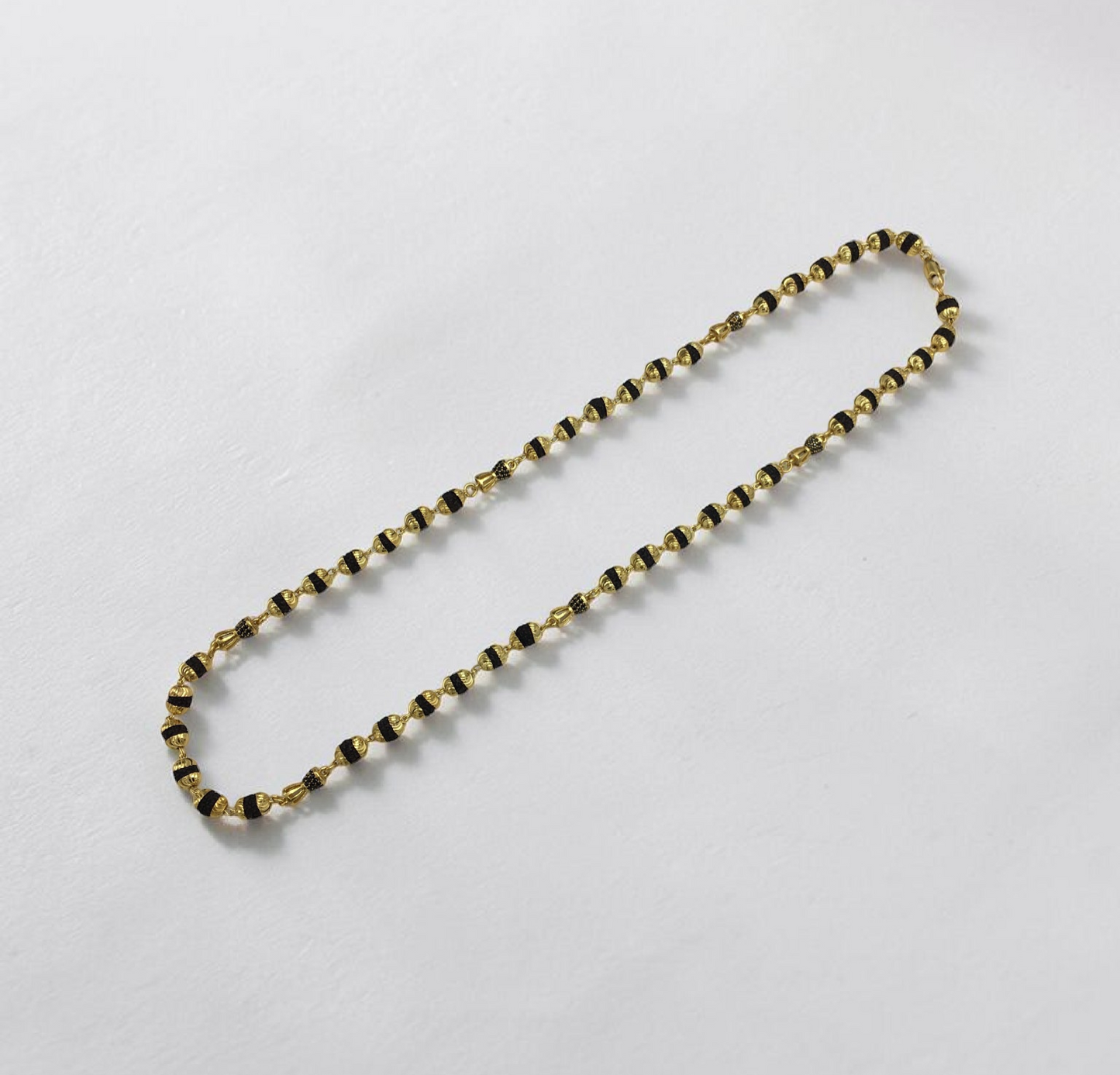 CLASSIC RUDRAKSH BEAD MICRO GOLD MEN’S MALA