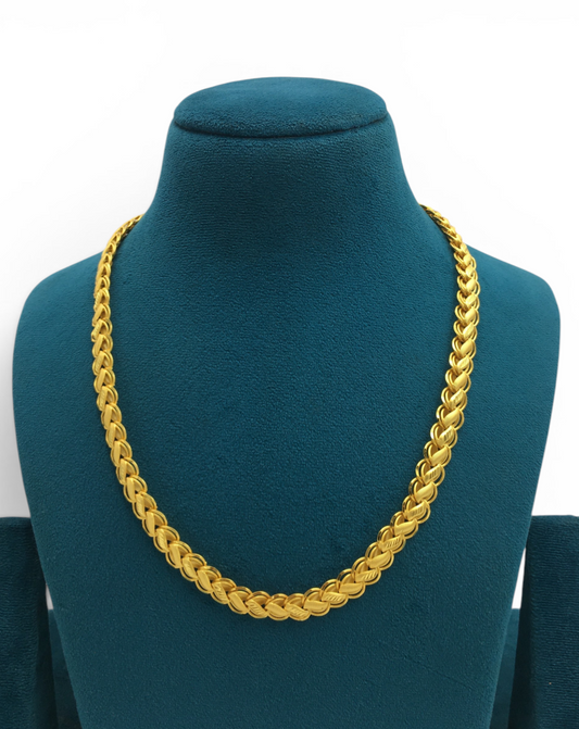 PREMIUM DOUBLE WEAVE MICRO GOLD MEN’S CHAIN