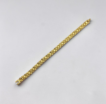 PRIME CUBE GOLD PLATED BRACELET FOR MEN