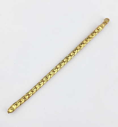 AURIC LEAF GOLD PLATED BRACELET FOR MEN'S BRACELET
