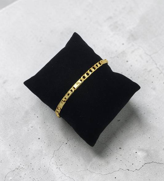 IMPERIAL BAR GOLD PLATED BRACELET FOR MEN