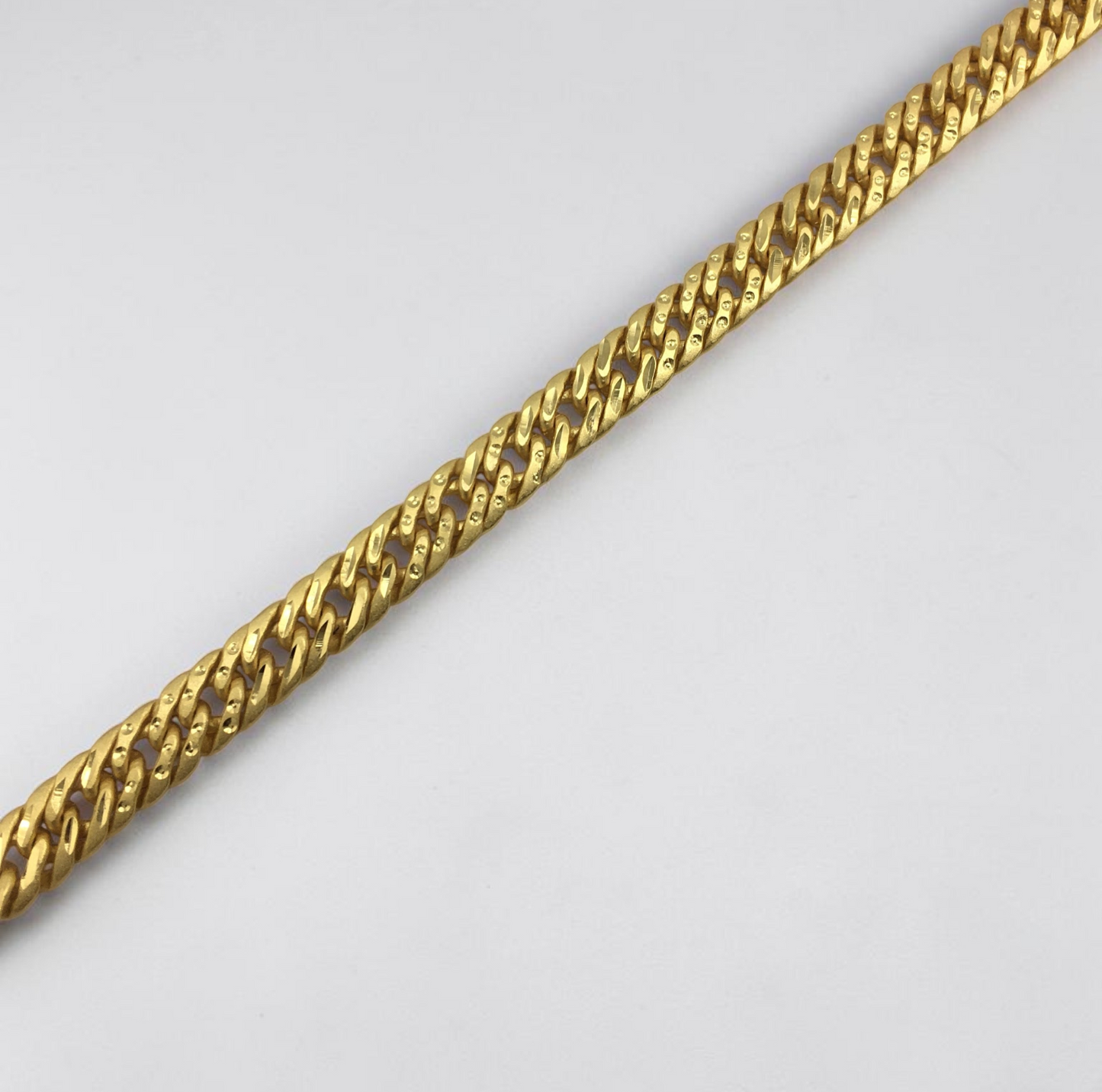 TITAN CUBAN MICRO GOLD PLATED BRACELET FOR MEN | PREMIUM BRASS BRACELET