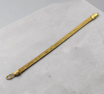ROYAL WHEAT WEAVE GOLD PLATED BRACELET FOR MEN