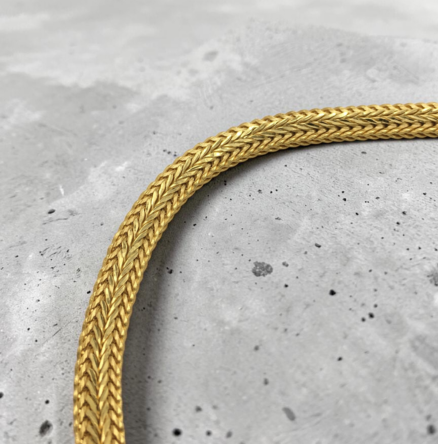 ROYAL WHEAT WEAVE GOLD PLATED BRACELET FOR MEN