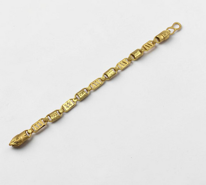 ROYAL BARREL GOLD PLATED BRACELET FOR MEN
