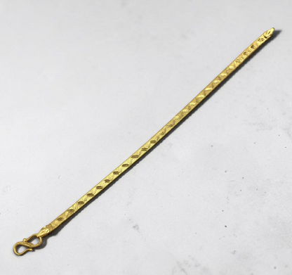 SIGNATURE TEXTURE MICRO GOLD PLATED BRACELET FOR MEN | PREMIUM BRASS MEN'S BRACELET