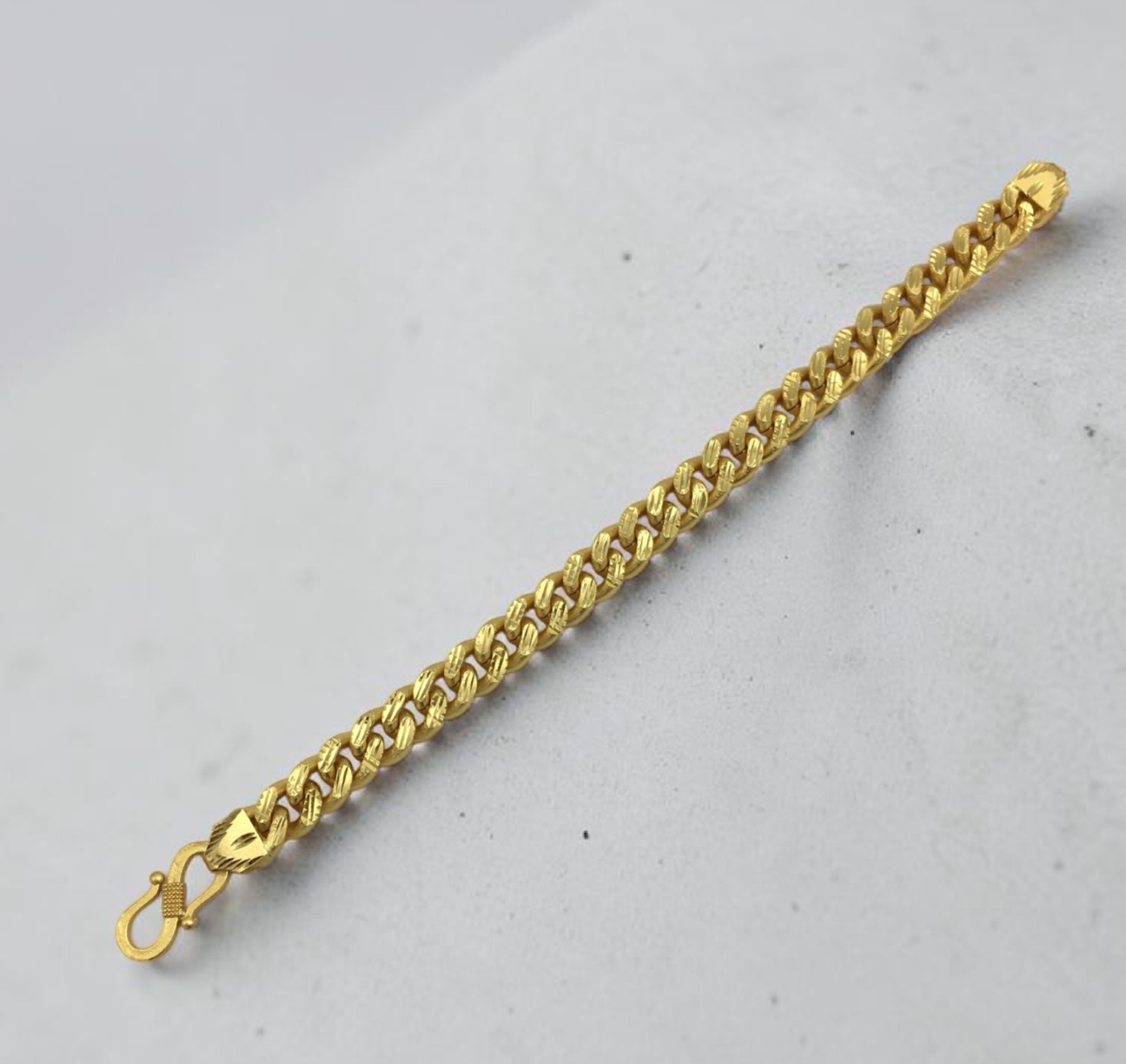 IMPERIAL CUBAN MICRO GOLD PLATED BRACELET FOR MEN | PREMIUM BRASS CUBAN LINK BRACELET