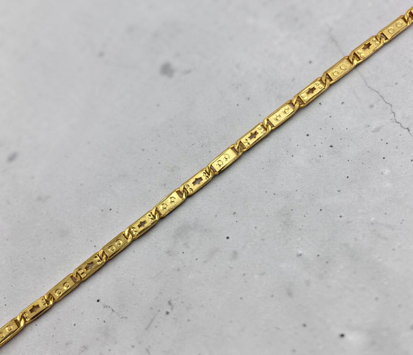HERITAGE STAR MICRO GOLD PLATED BRACELET FOR MEN | PREMIUM BRASS MEN'S BRACELET
