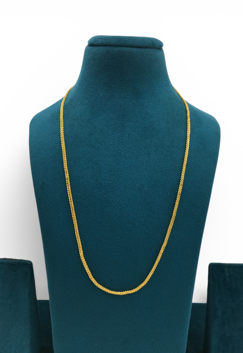 AURORA ROPE MICRO GOLD PLATED CHAIN FOR MEN | PREMIUM BRASS ROPE CHAIN
