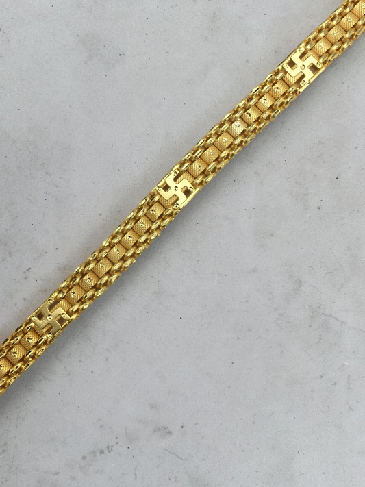 ROYAL MATRIX GOLD PLATED BRACELET FOR MEN