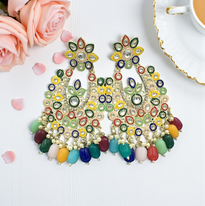 MEHREEN ROYAL KUNDAN DROPS CHANDBALI