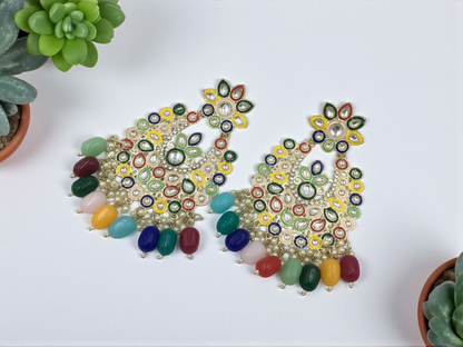 MEHREEN ROYAL KUNDAN DROPS CHANDBALI