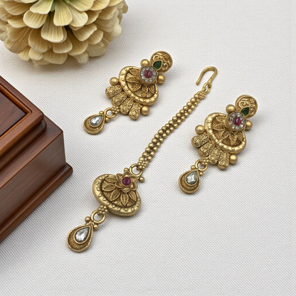 SWARA BRASS NECKLACE SET