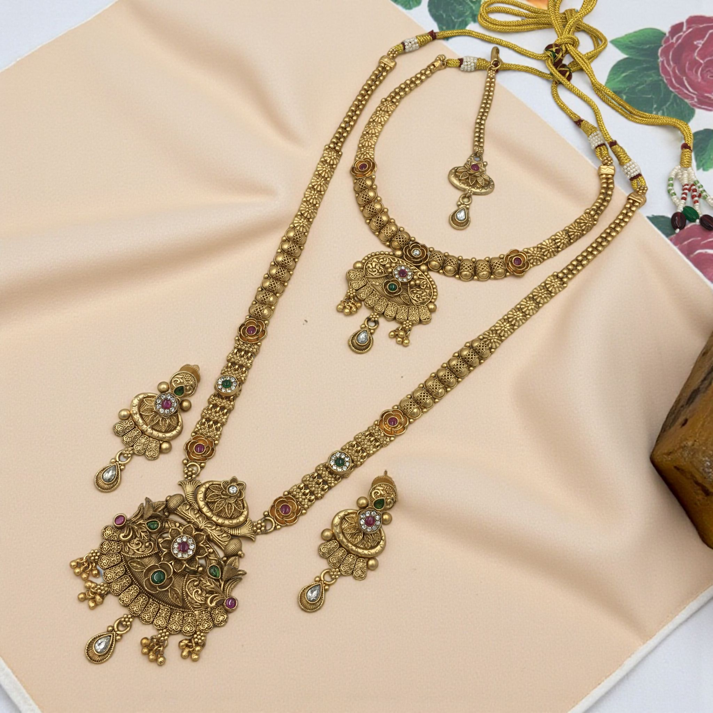 SWARA BRASS NECKLACE SET