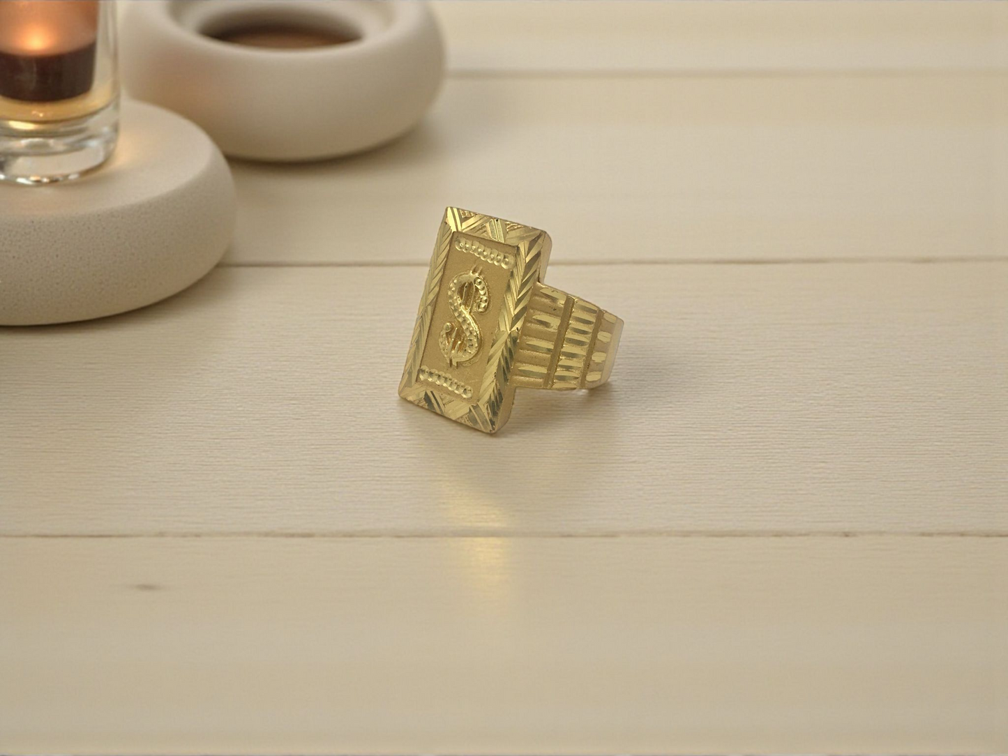 MANVIK MICRO GOLD PLATED RING
