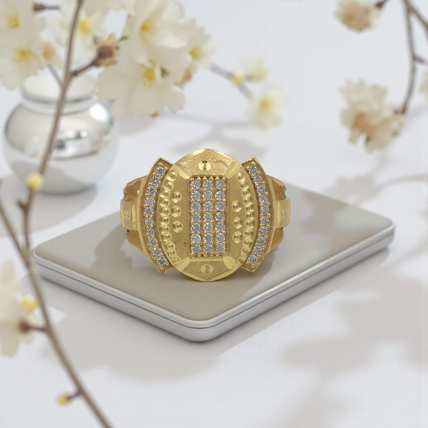 FELIX DIAMOND MICRO GOLD PLATED RING