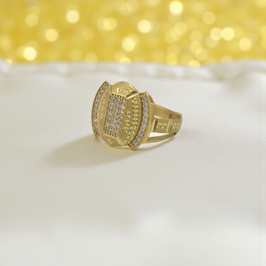 FELIX DIAMOND MICRO GOLD PLATED RING