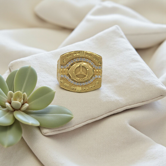 MICHAEL DIAMOND MICRO GOLD PLATED RING