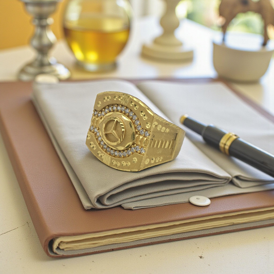 MICHAEL DIAMOND MICRO GOLD PLATED RING