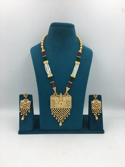 SHANTHINI BRASS NECKLACE SET