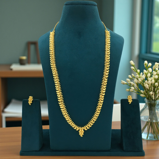 NAVYA MICRO GOLD LONG NECKLACE SET
