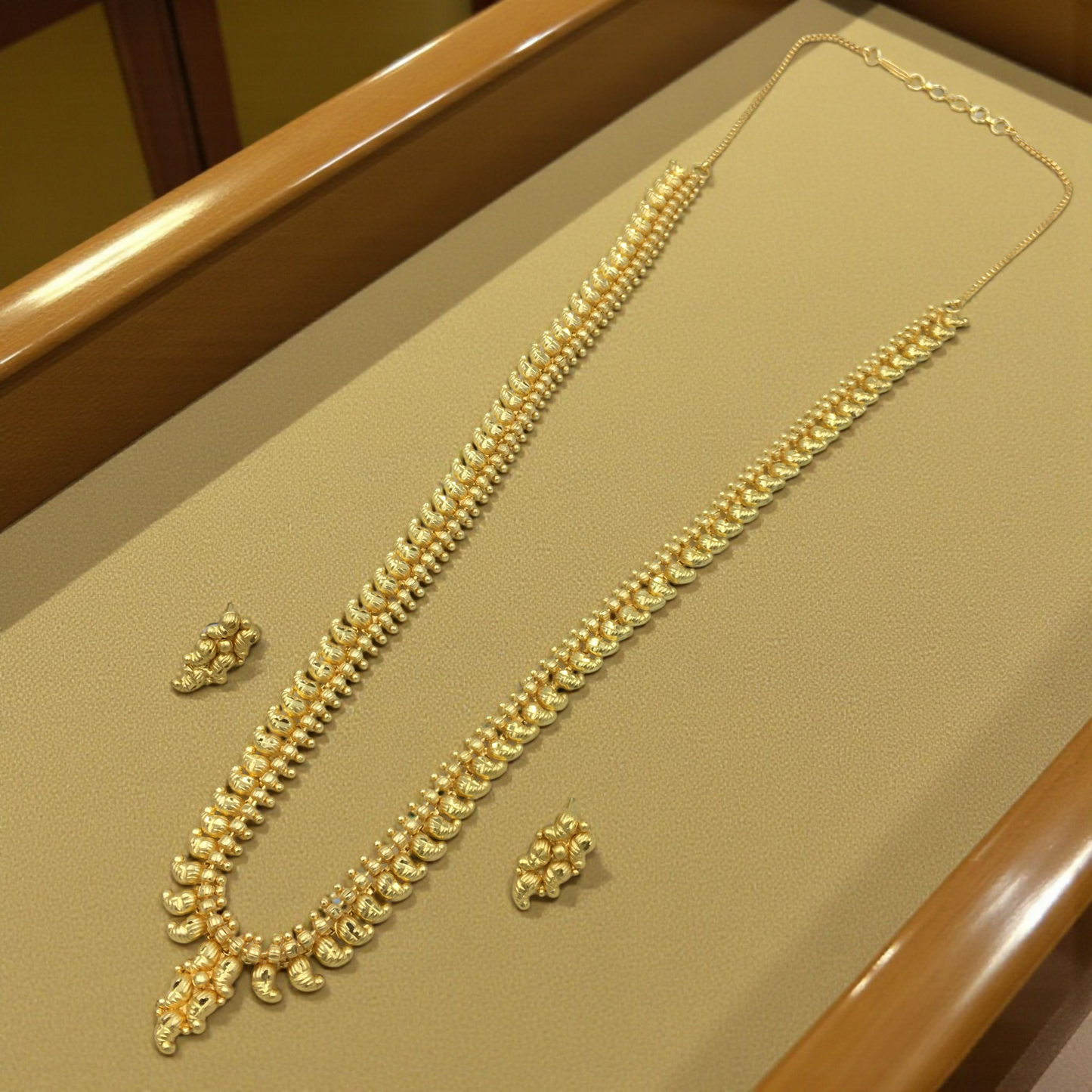 NAVYA MICRO GOLD LONG NECKLACE SET