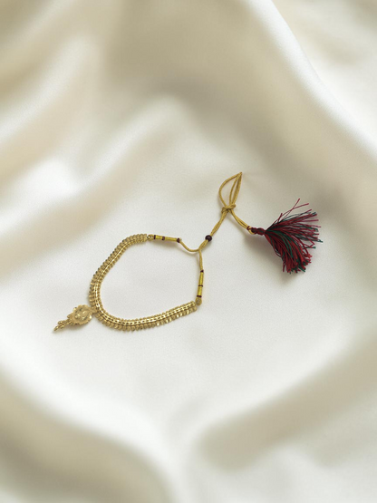 KAMALIKA DROP ONE GRAM FORMING SHORT NECKLACE SET WITH EARRINGS