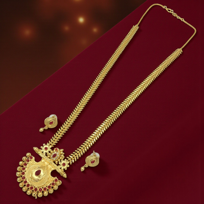 TANVI MICRO GOLD LONG NECKLACE SET