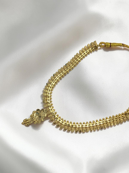 KANAK MALLIKA ONE GRAM FORMING SHORT NECKLACE SET WITH EARRINGS