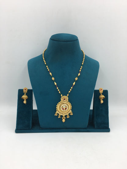 NIVEDITA BRASS NECKLACE SET