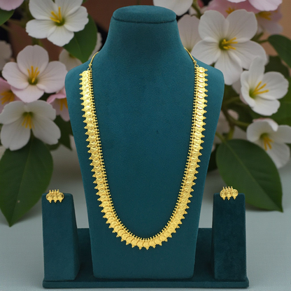 MAHALAXMI MICRO GOLD LONG NECKLACE SET
