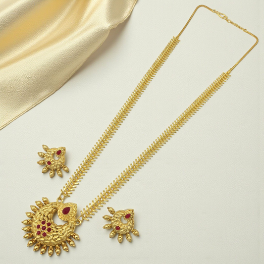 LAVANYA MICRO GOLD LONG NECKLACE SET