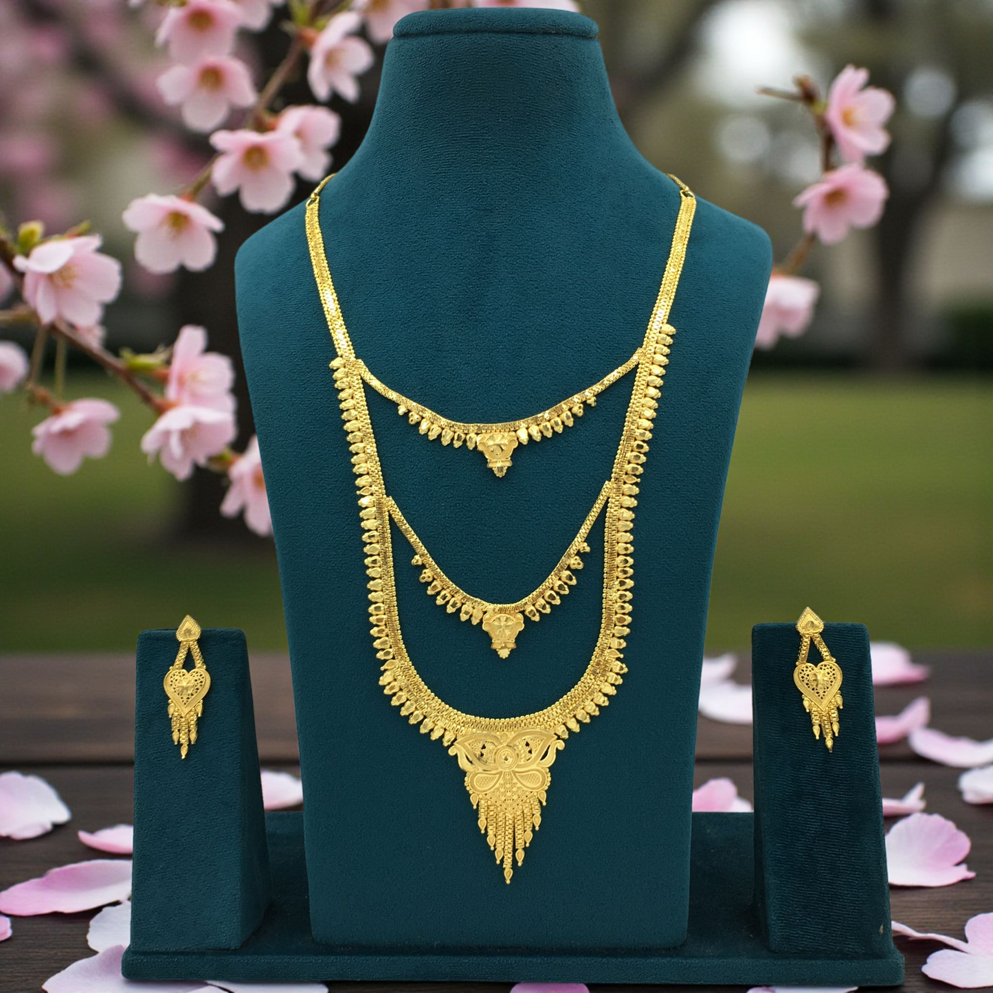 MYRE MICRO GOLD LONG NECKLACE SET
