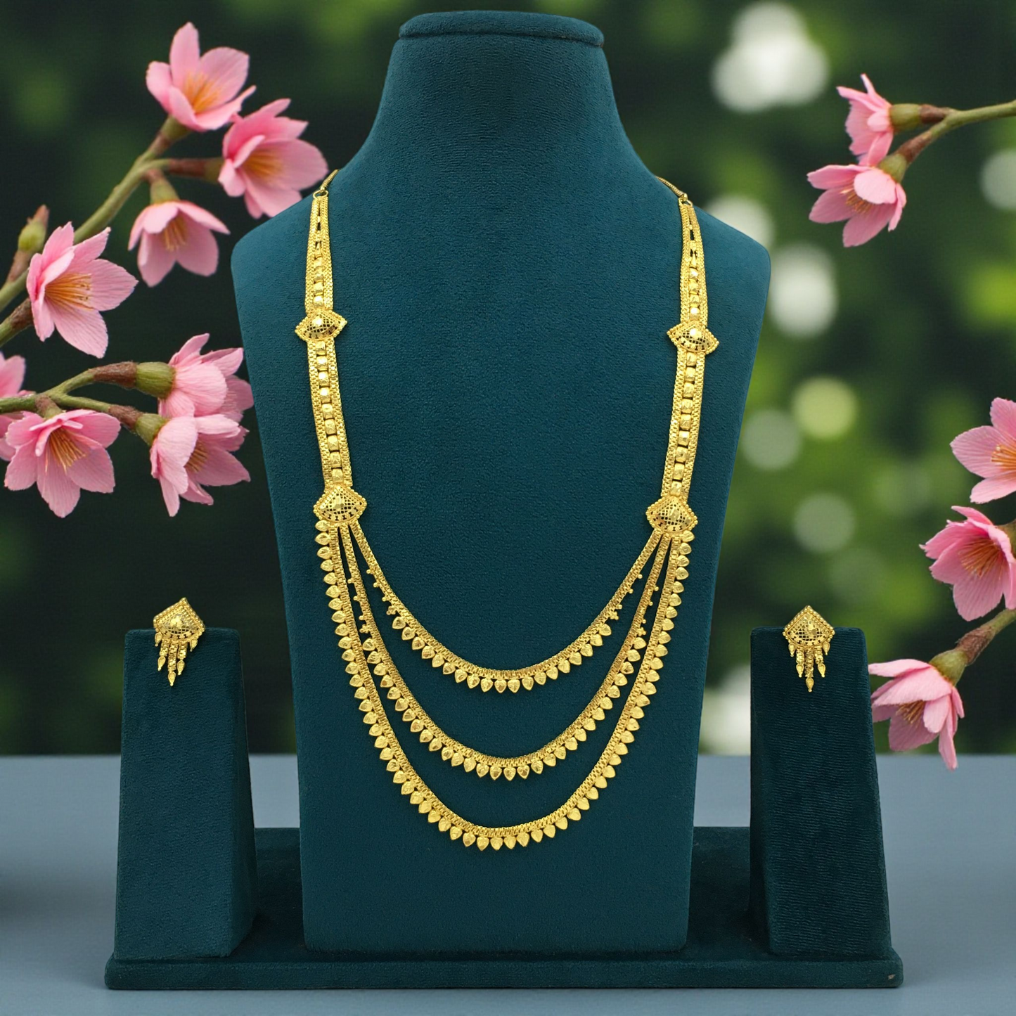 POETRY MICRO GOLD LONG NECKLACE SET