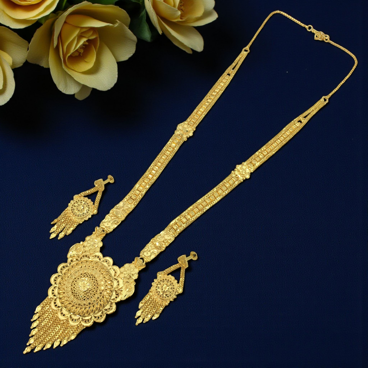ISHANI MICRO GOLD LONG NECKLACE SET