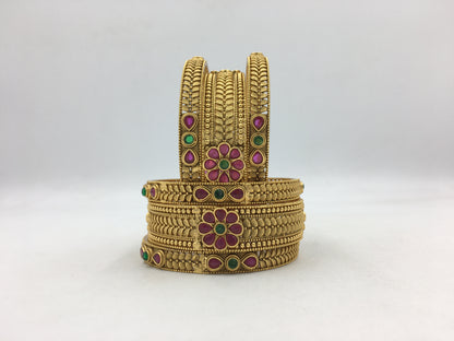 HARINI RAJWADI BRASS BANGELS