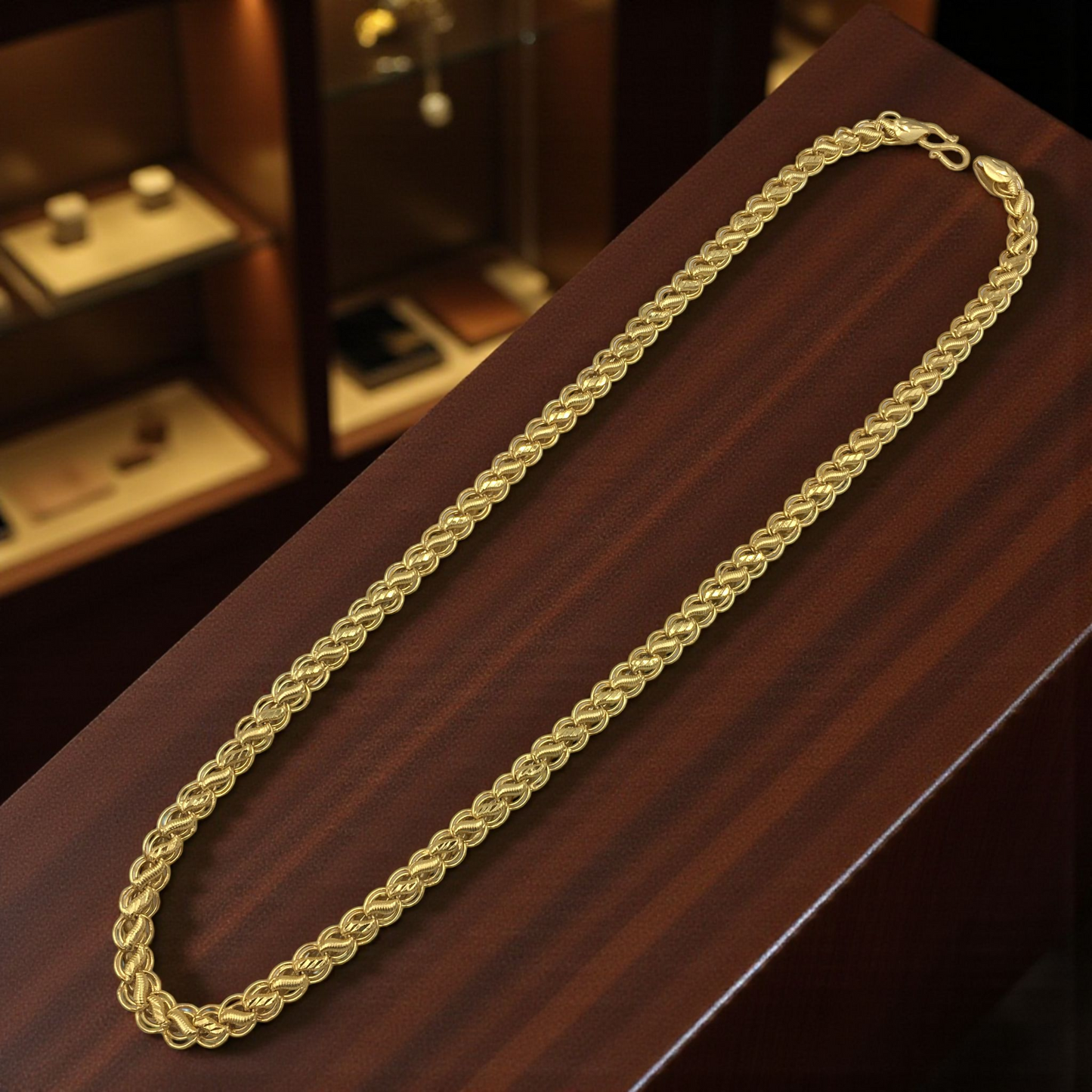 LOTUS GOLD 24 INCH MEN'S CHAIN