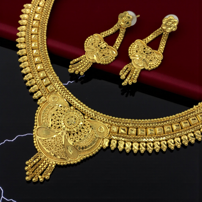 NIHARIKA MICRO GOLD SHORT NECKLACE SET