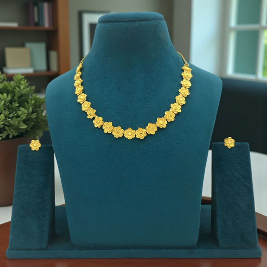 PRACHI MICRO GOLD SHORT NECKLACE SET