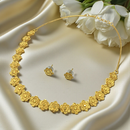 PRACHI MICRO GOLD SHORT NECKLACE SET
