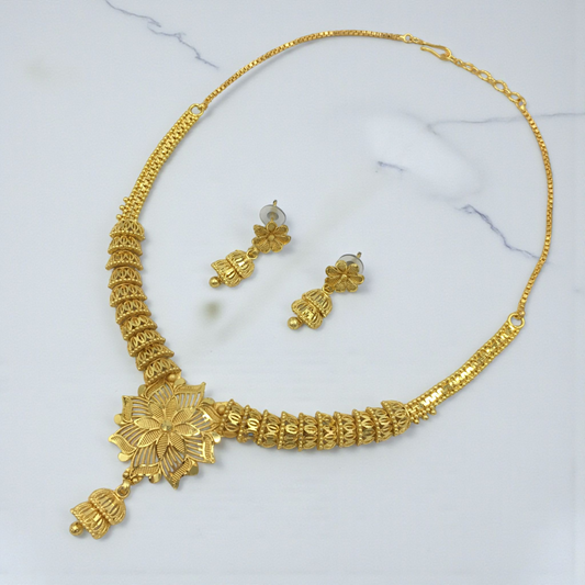 SNEHA MICRO GOLD SHORT NECKLACE SET