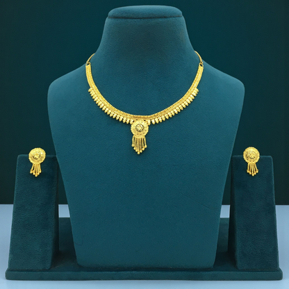 TANVI MICRO GOLD SHORT NECKLACE SET