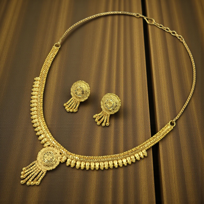 TANVI MICRO GOLD SHORT NECKLACE SET
