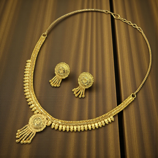 TANVI MICRO GOLD SHORT NECKLACE SET