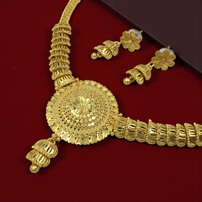 NEELAM MICRO GOLD SHORT NECKLACE SET