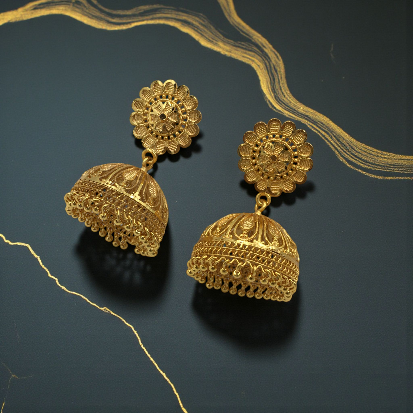 YASHAVI MICRO GOLD JHUMKAS